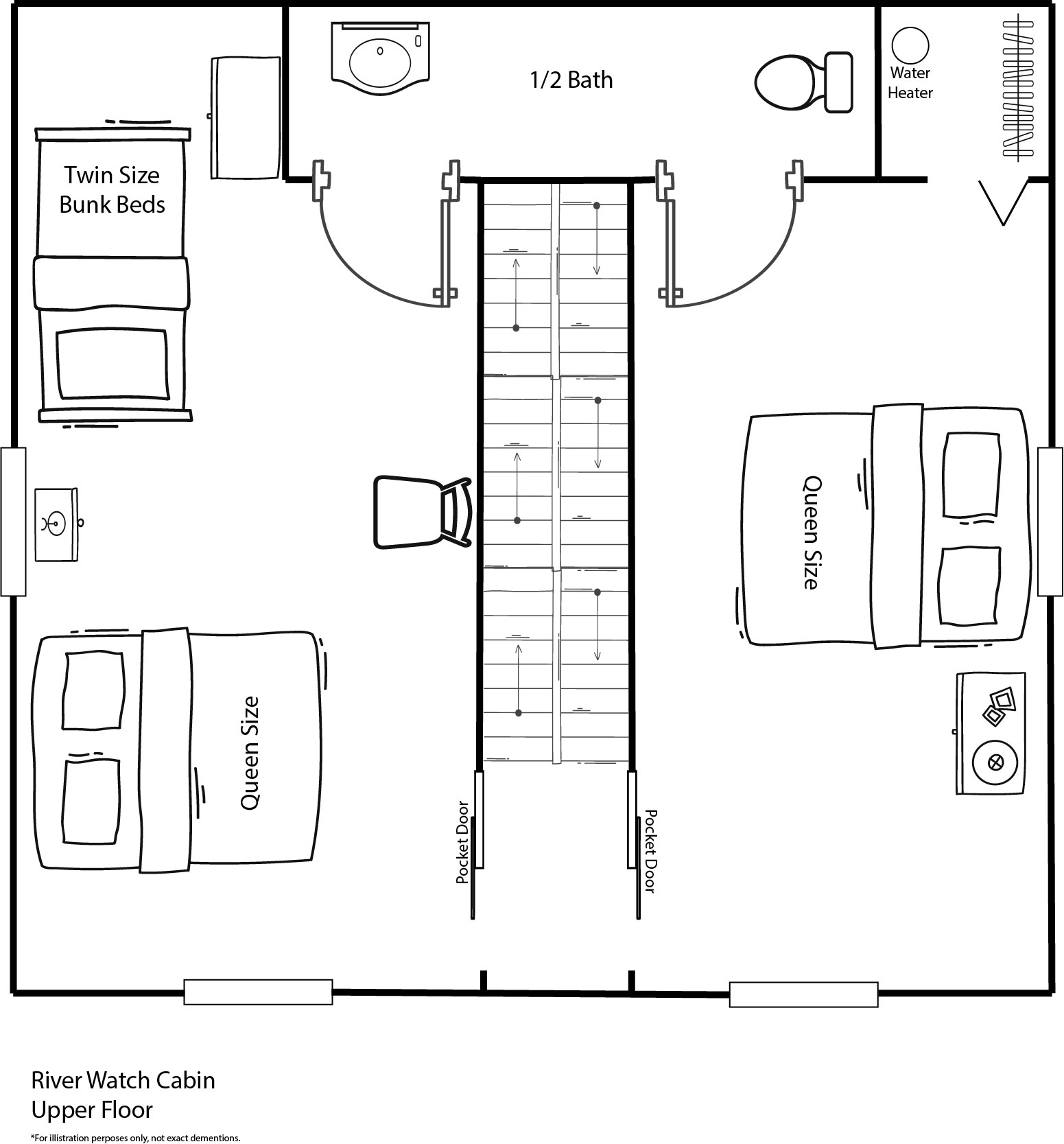 River Watch Upper Floorplan